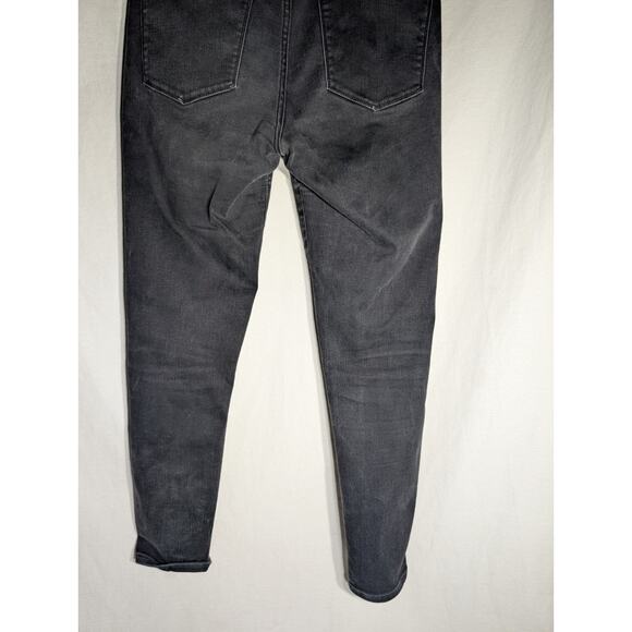 Abercrombie & Fitch Womens Simone High Rise Super Skinny Jeans Sz 8S 29 Black - Picture 6 of 7